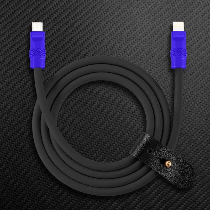 "Black Chubby" 240W Charging Cable With Color Connectors - Image 32