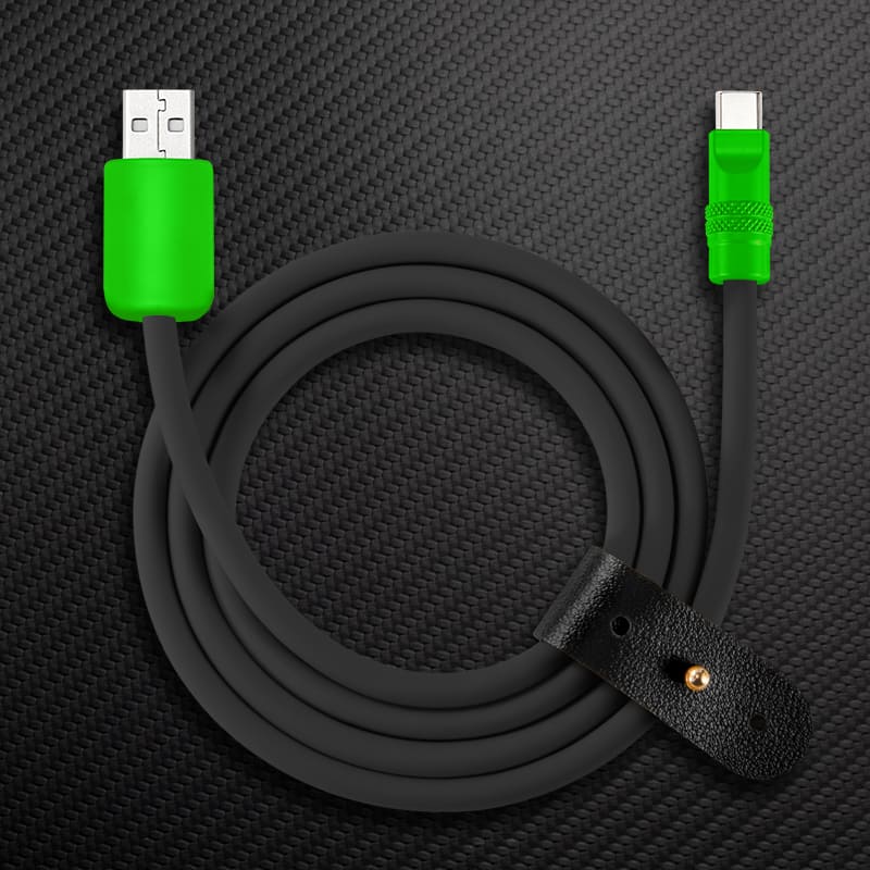 "Black Chubby" 240W Charging Cable With Color Connectors - Image 40