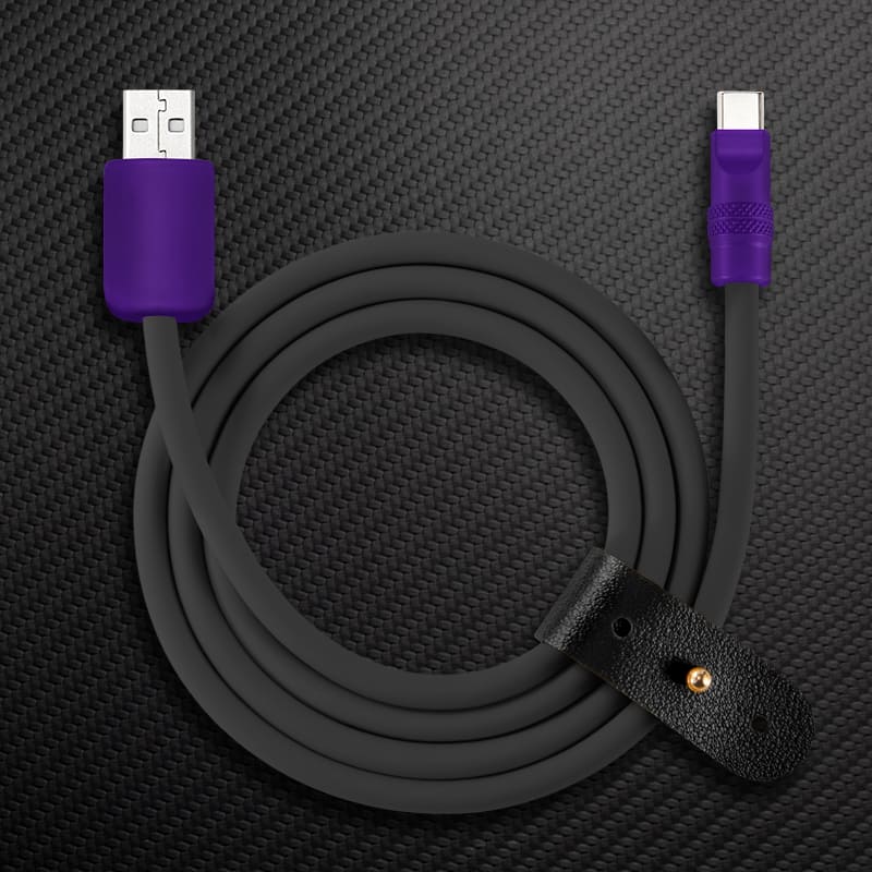 "Black Chubby" 240W Charging Cable With Color Connectors - Image 50