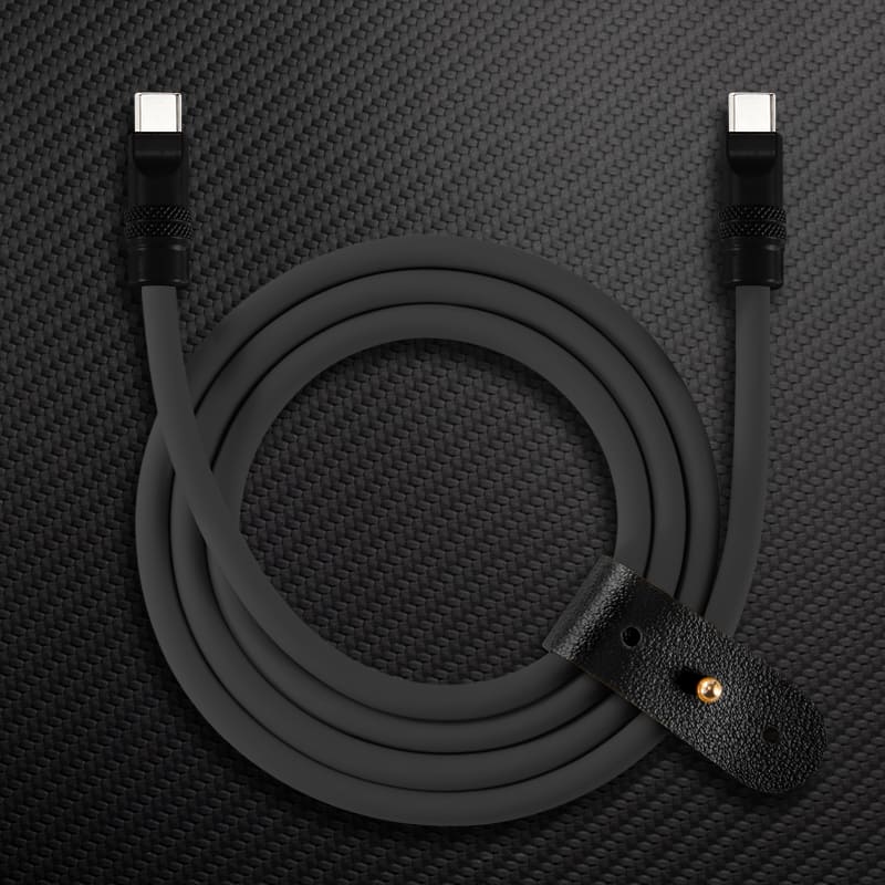 "Black Chubby" 240W Charging Cable With Color Connectors - Image 53