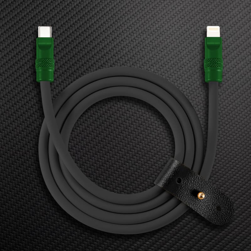 "Black Chubby" 240W Charging Cable With Color Connectors - Image 58