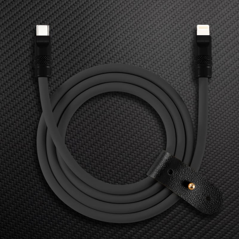 "Black Chubby" 240W Charging Cable With Color Connectors - Image 59