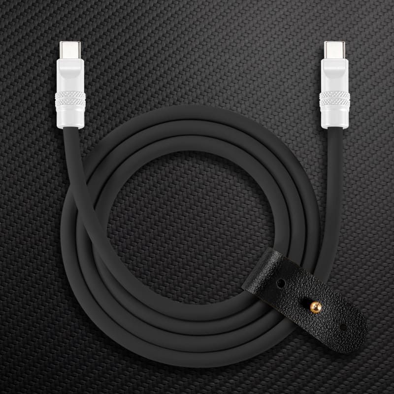 "Black Chubby" 240W Charging Cable With Color Connectors - Image 8