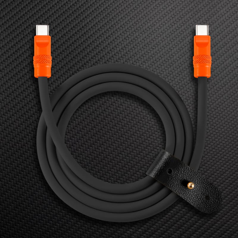 "Black Chubby" 240W Charging Cable With Color Connectors - Image 9
