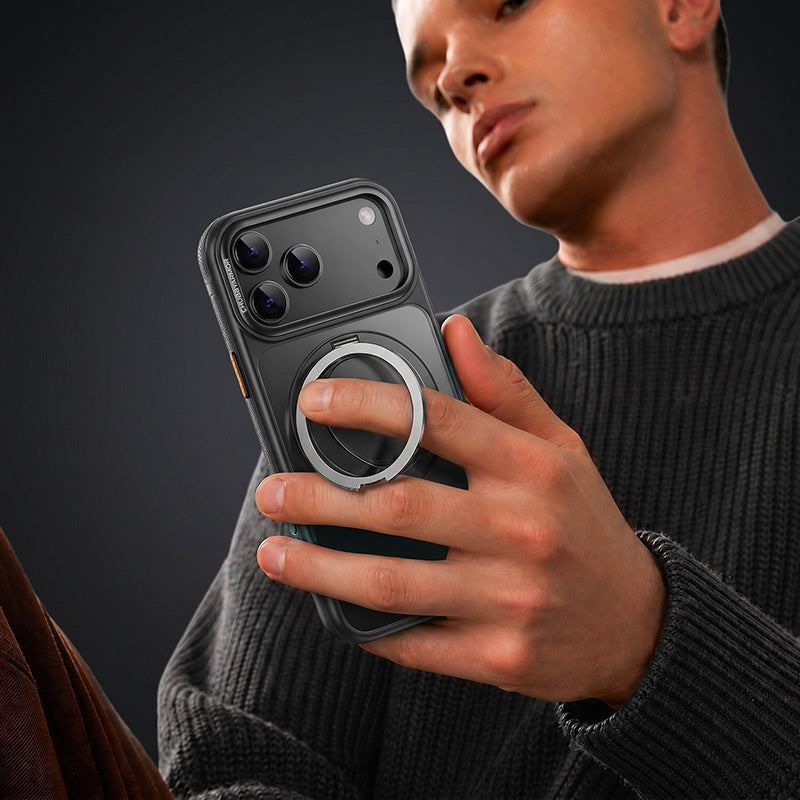 ChubbyArmor GripStand – Magnetic Shockproof Case with Built-in Rotating Stand For iPhone - Image 5