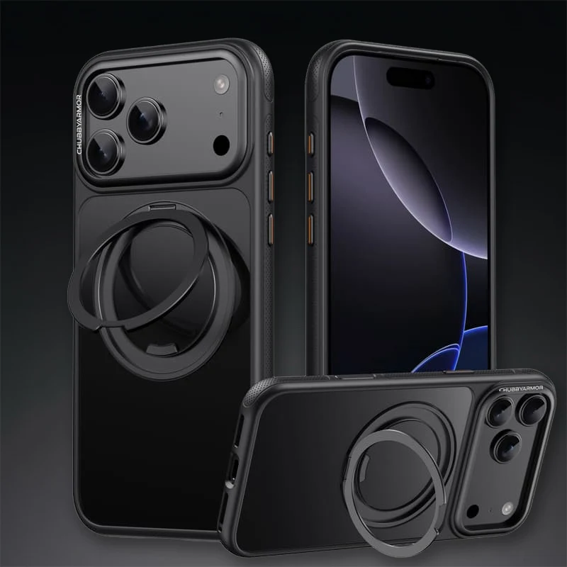 ChubbyArmor GripStand – Magnetic Shockproof Case with Built-in Rotating Stand For iPhone - Image 6