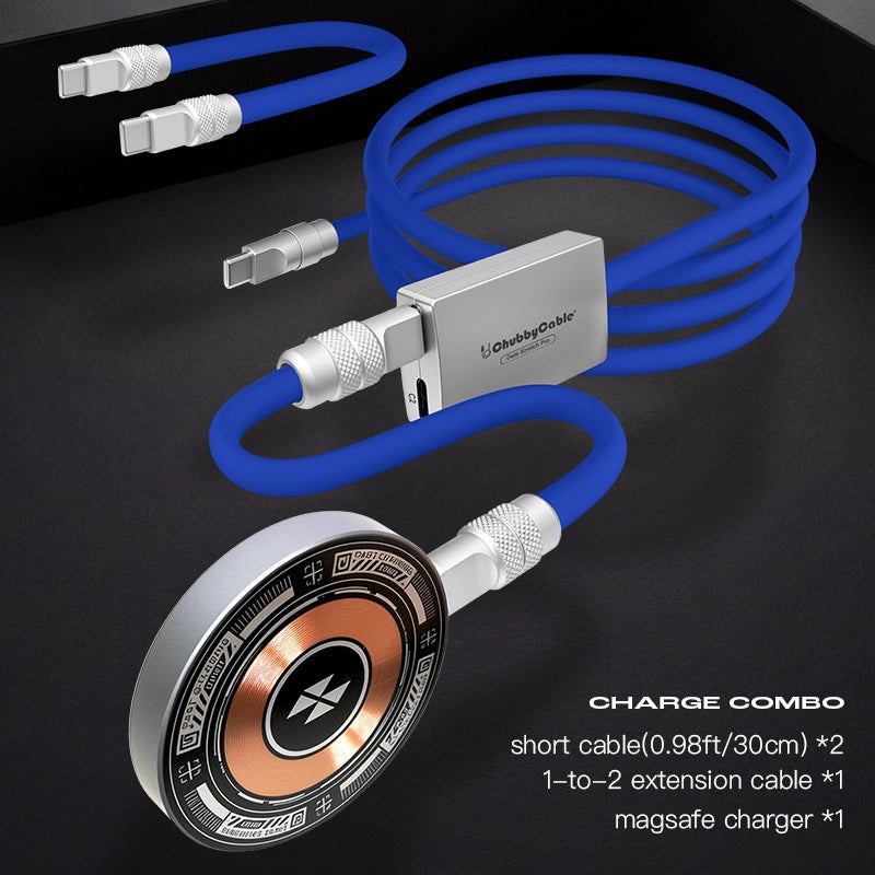 4-in-1 Magnetic Charger & 3 Cables Go Charging Combo - Image 8
