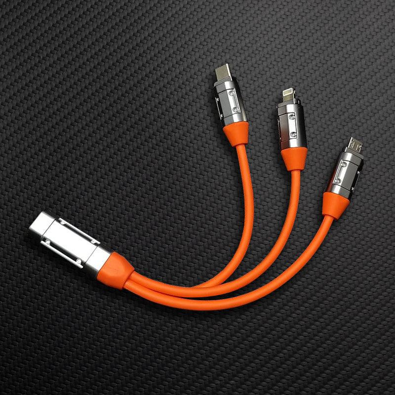 "Curly Chubby" 6-in-1 240W Fast Charging Spring Cable - Image 12