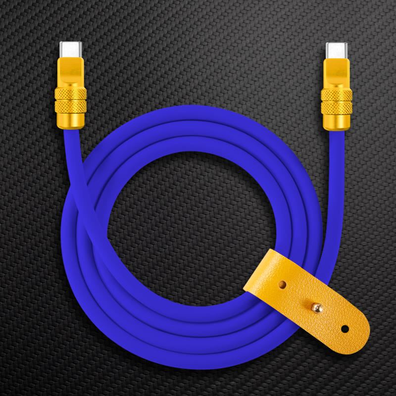"Anodized" 240W Reflective Shine Charge Cable (C+Lightning) - Image 14