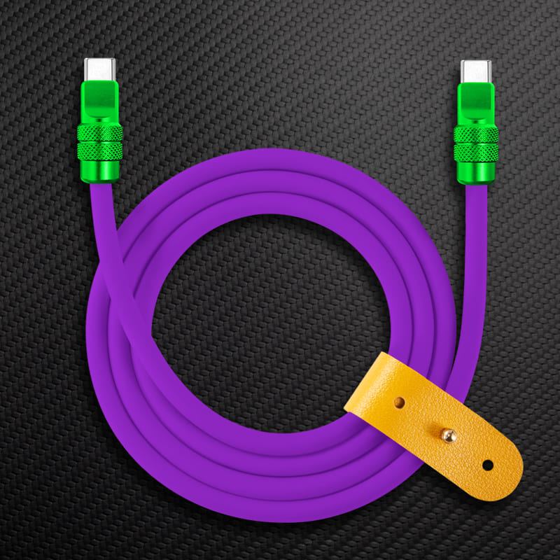 "Anodized" 240W Reflective Shine Charge Cable (C+Lightning) - Image 17