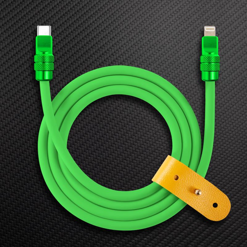 "Anodized" 240W Reflective Shine Charge Cable (C+Lightning) - Image 23