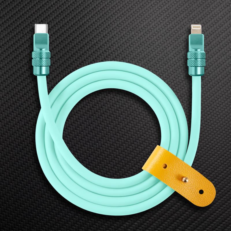 "Anodized" 240W Reflective Shine Charge Cable (C+Lightning) - Image 25
