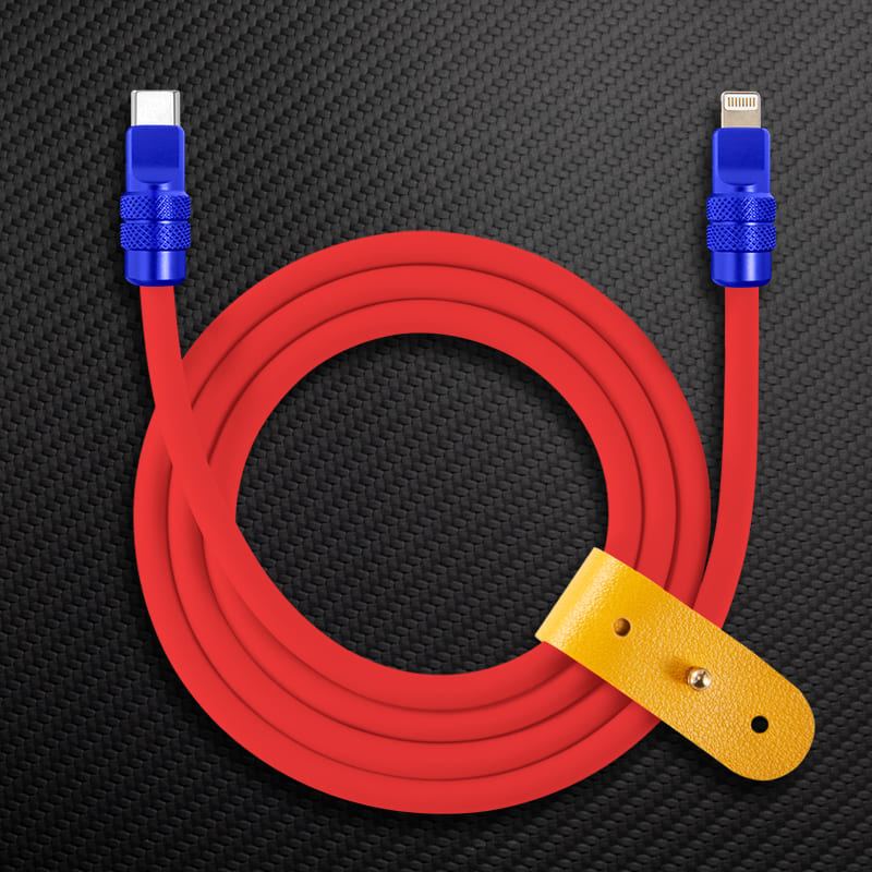 "Anodized" 240W Reflective Shine Charge Cable (C+Lightning) - Image 27