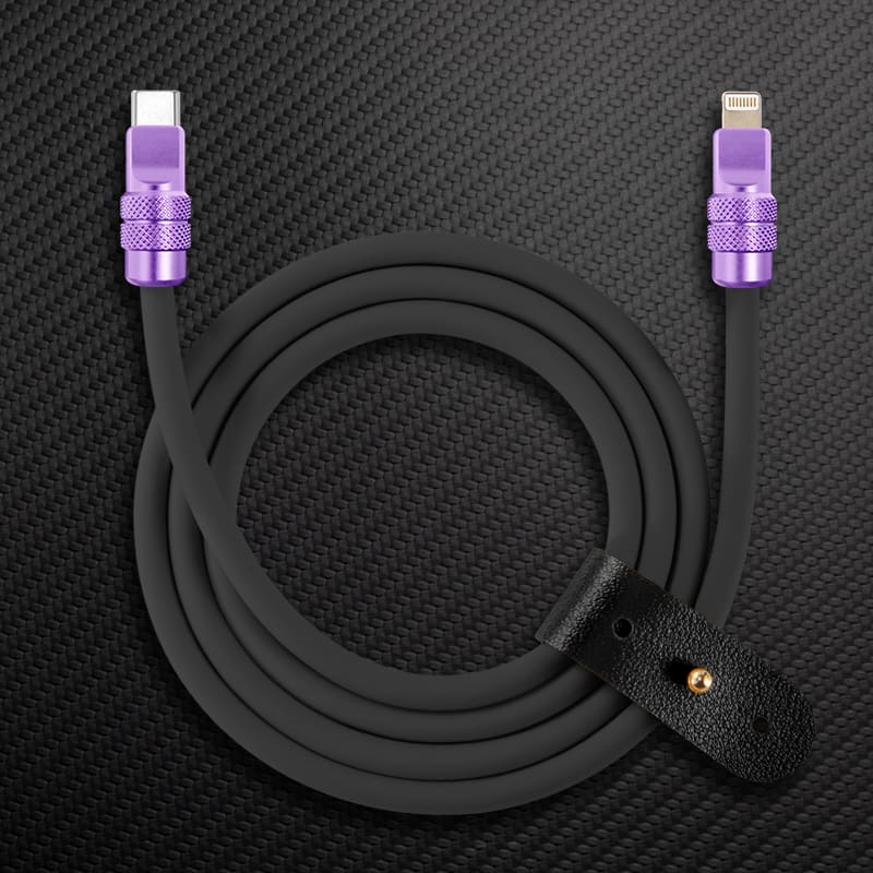 "Anodized Pro" 240W Reflective Shine Charge Cable (C+Lightning) - Image 27