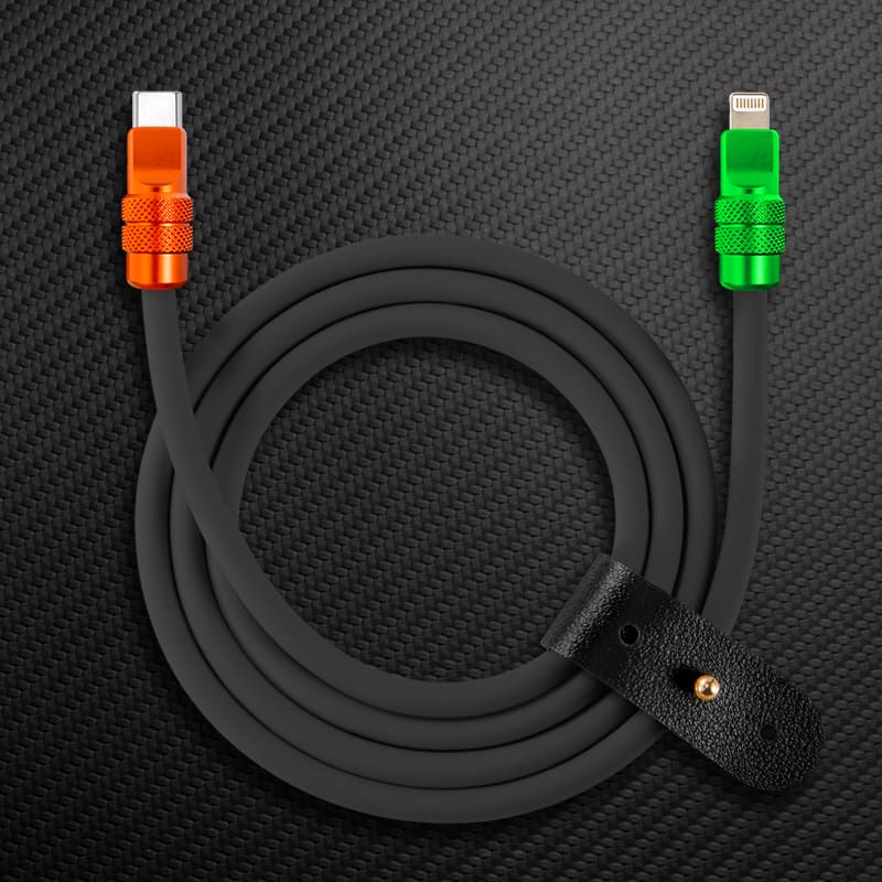 "Anodized Pro" 240W Reflective Shine Charge Cable (C+Lightning) - Image 28