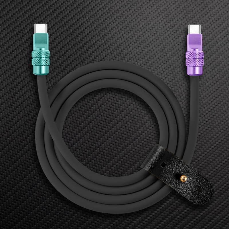 "Anodized Pro" 240W Reflective Shine Charge Cable (C+Lightning) - Image 5
