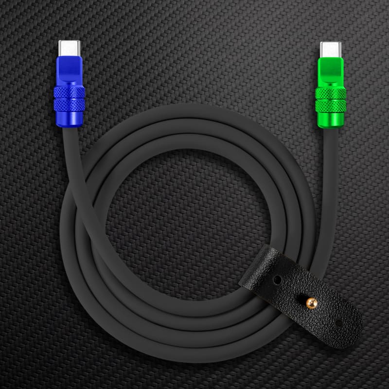 "Anodized Pro" 240W Reflective Shine Charge Cable (C+Lightning) - Image 6