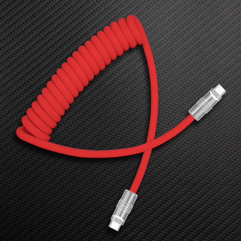 "Curly Chubby" Coiled Silicone Candy Fast Charging Cable - Image 18