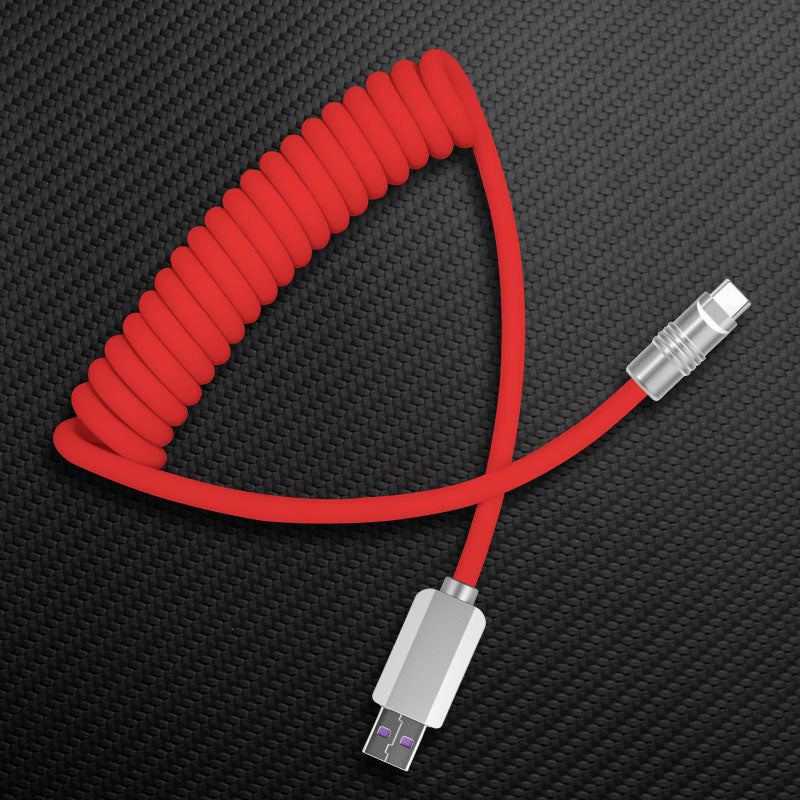 "Curly Chubby" Coiled Silicone Candy Fast Charging Cable - Image 20