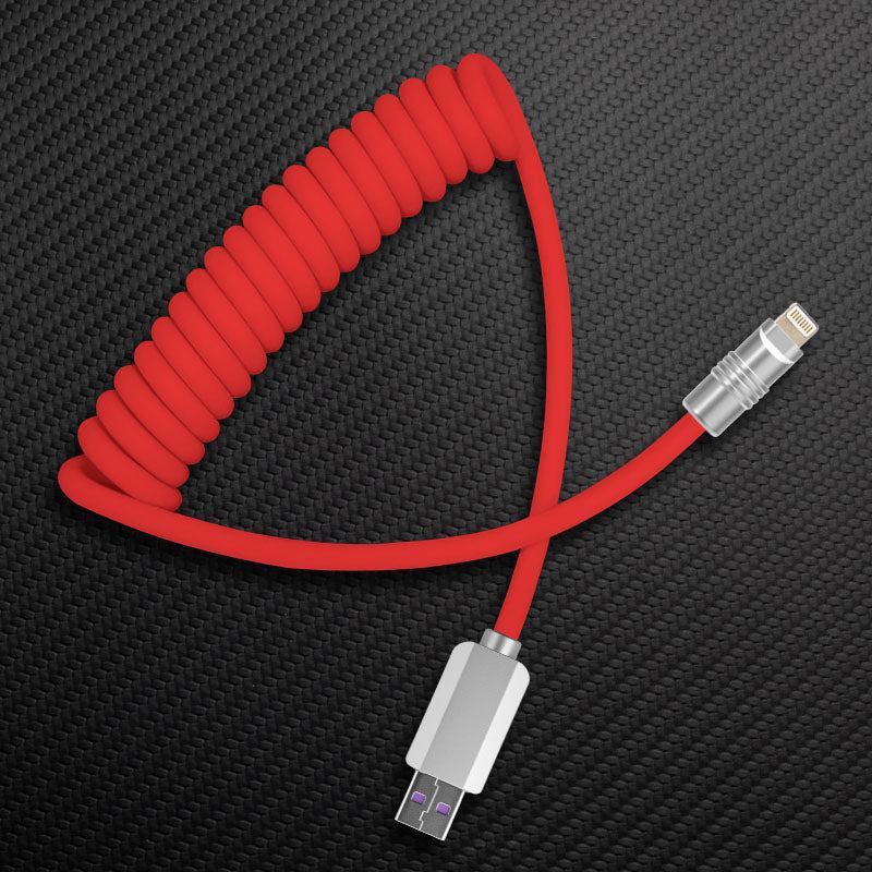 "Curly Chubby" Coiled Silicone Candy Fast Charging Cable - Image 21