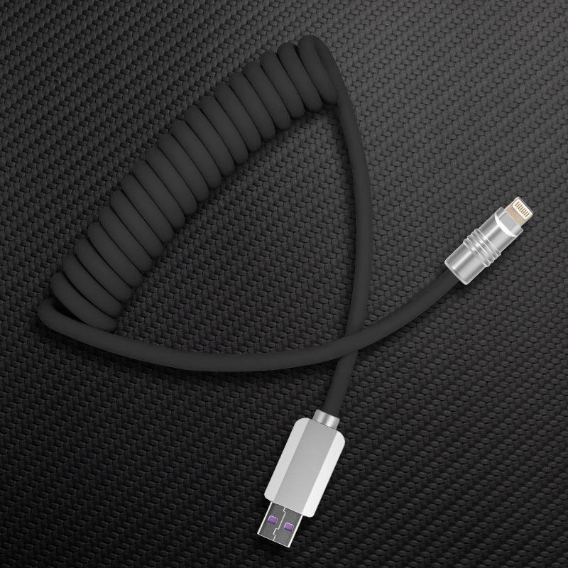 "Curly Chubby" Coiled Silicone Candy Fast Charging Cable - Image 9