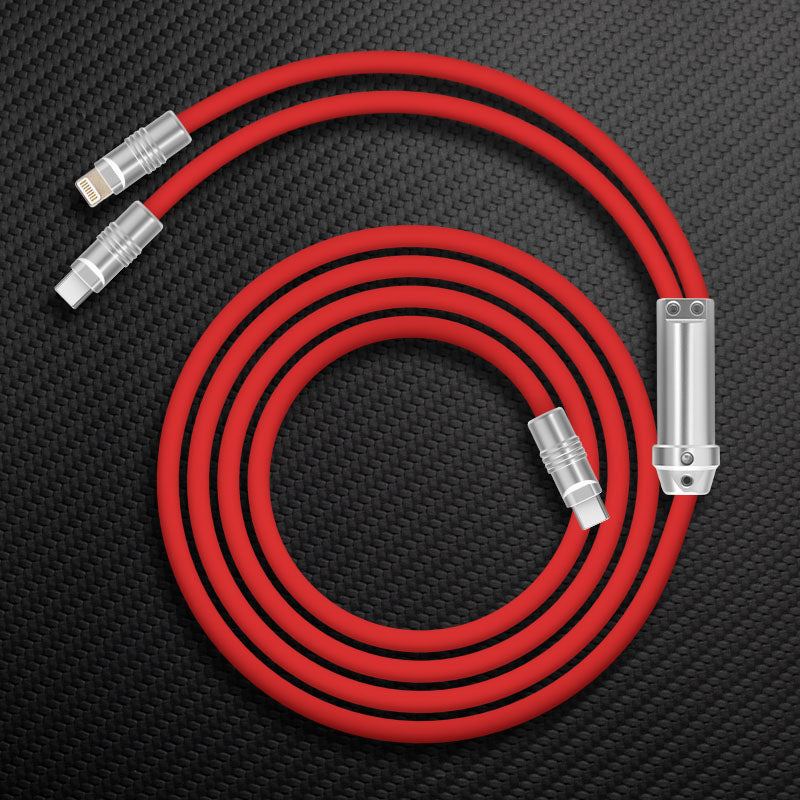"Chubby" 2 In 1 Fast Charge Cable (C+Lightning) - Image 15