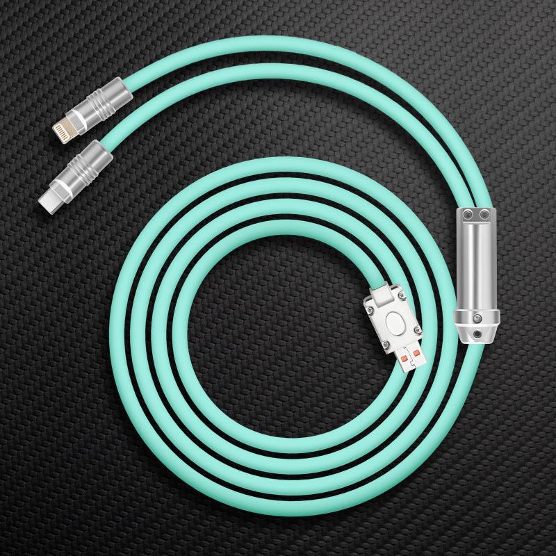 "Chubby" 2 In 1 Fast Charge Cable (C+Lightning) - Image 18
