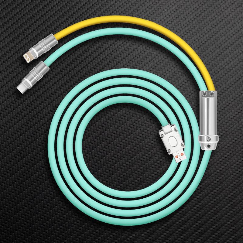 "Chubby" 2 In 1 Fast Charge Cable (C+Lightning) - Image 19