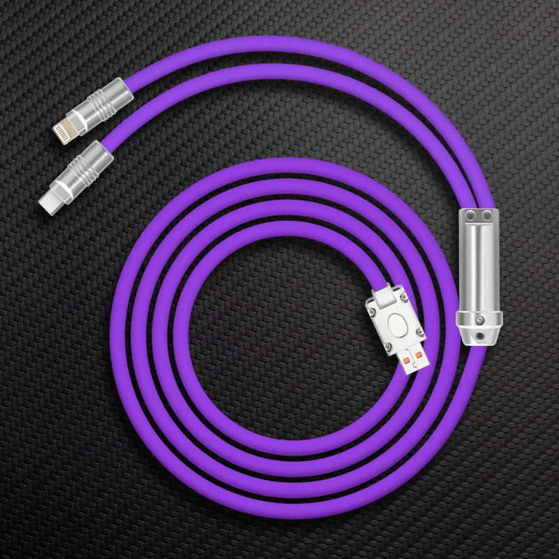 "Chubby" 2 In 1 Fast Charge Cable (C+Lightning) - Image 22
