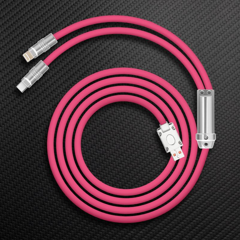 "Chubby" 2 In 1 Fast Charge Cable (C+Lightning) - Image 24