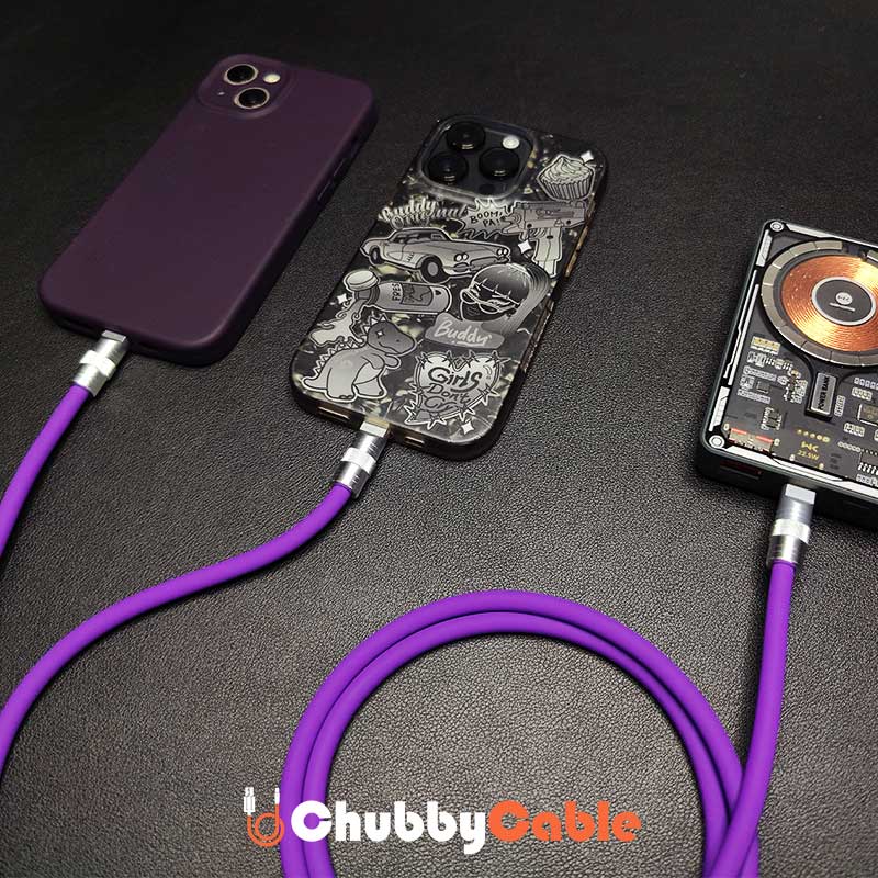 "Chubby" 2 In 1 Fast Charge Cable (Lightning+Lightning) - Image 3