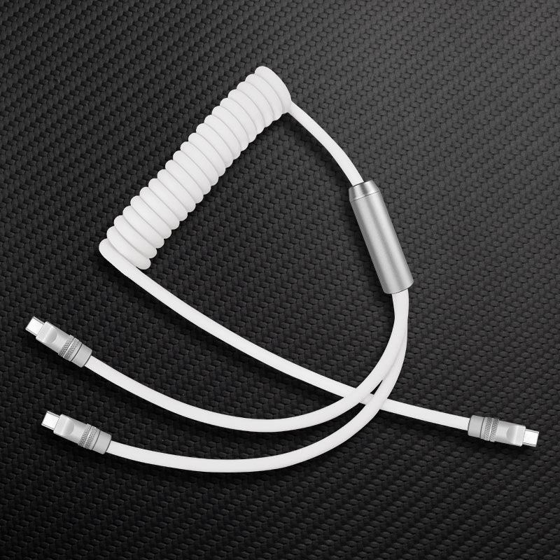"Curly Chubby" 2 In 1 Spring Fast Charging Cable - Image 2