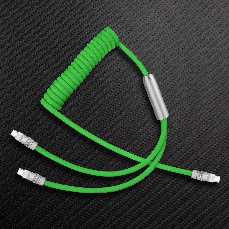 "Curly Chubby" 2 In 1 Spring Fast Charging Cable - Image 4