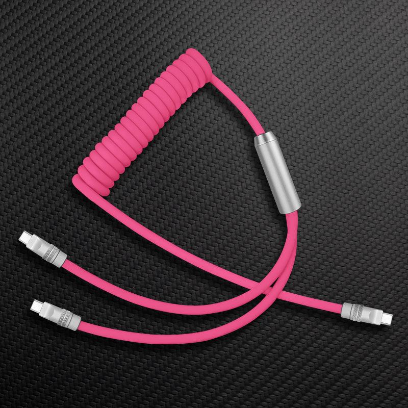 "Curly Chubby" 2 In 1 Spring Fast Charging Cable - Image 9