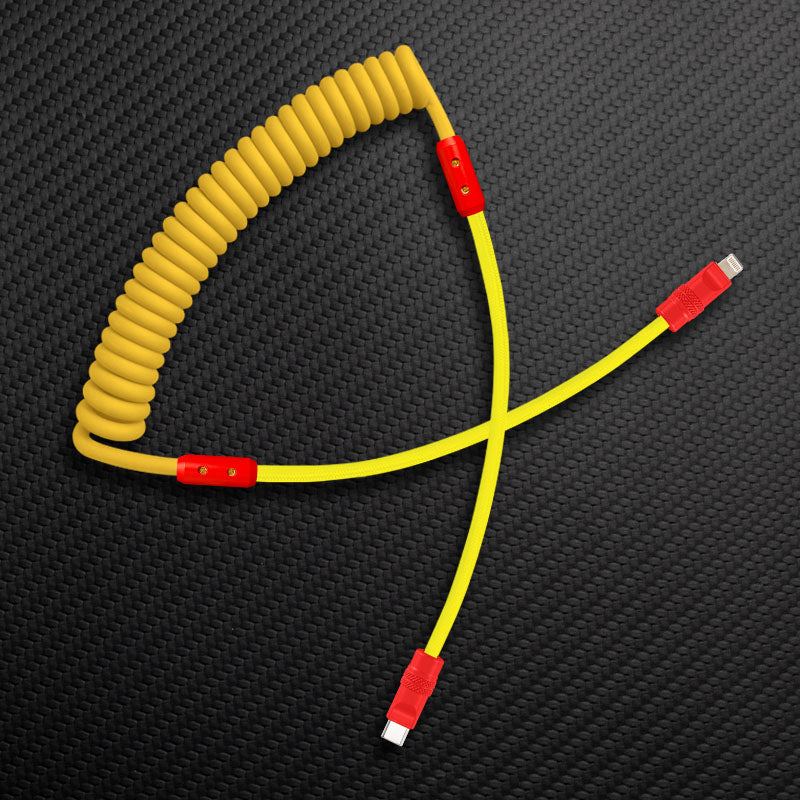 "Curly Chubby" Silicone Braided Fast Charging Cable #317 - Image 101