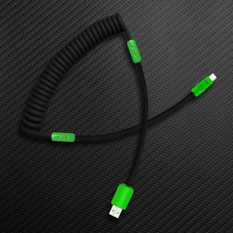"Curly Chubby" Silicone Braided Fast Charging Cable #317 - Image 21