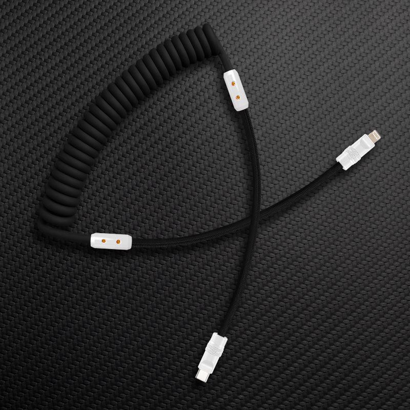 "Curly Chubby" Silicone Braided Fast Charging Cable #317 - Image 24