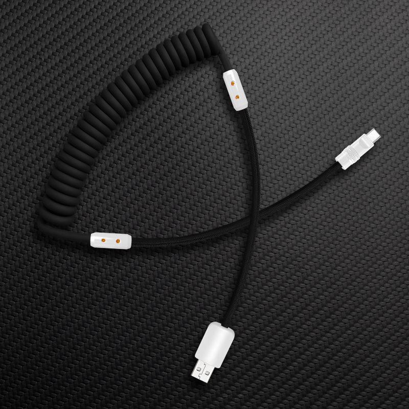 "Curly Chubby" Silicone Braided Fast Charging Cable #317 - Image 25