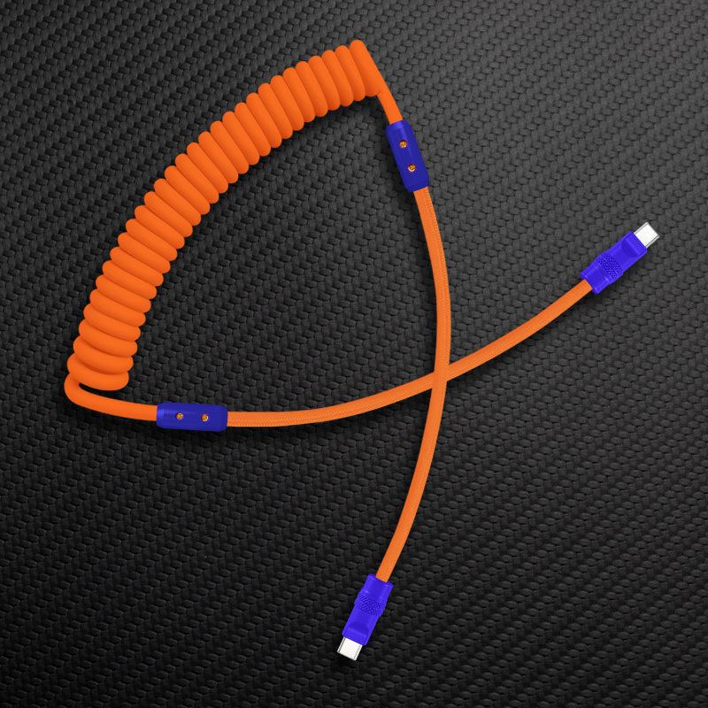 "Curly Chubby" Silicone Braided Fast Charging Cable #317 - Image 27