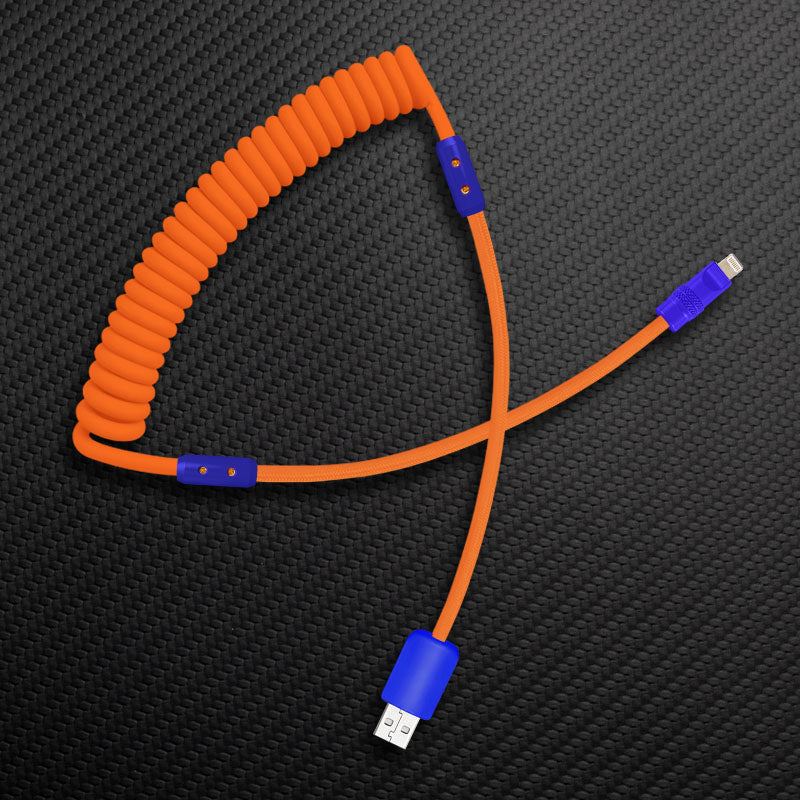 "Curly Chubby" Silicone Braided Fast Charging Cable #317 - Image 28