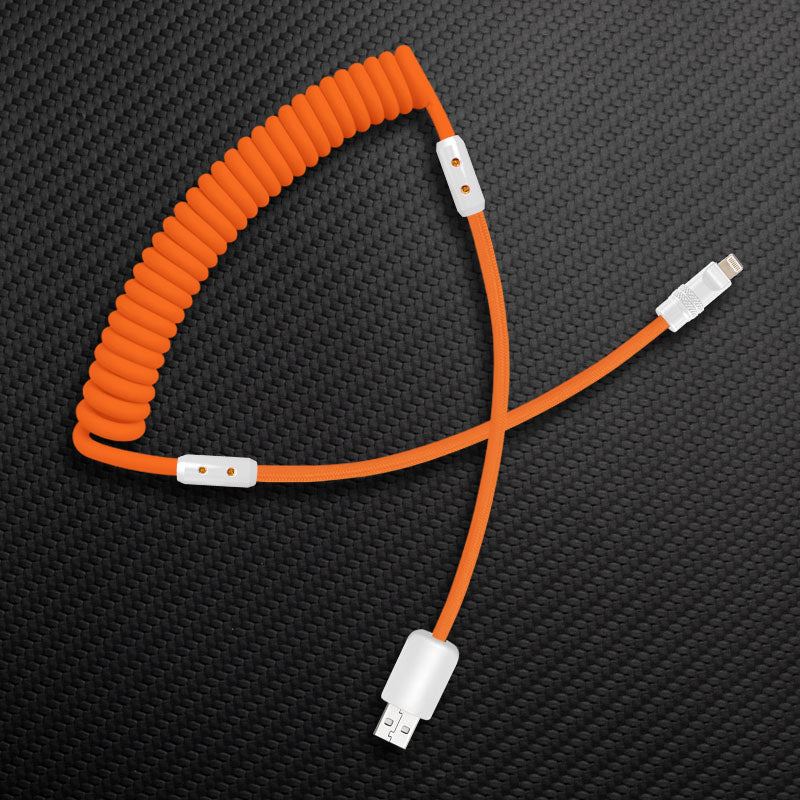 "Curly Chubby" Silicone Braided Fast Charging Cable #317 - Image 32