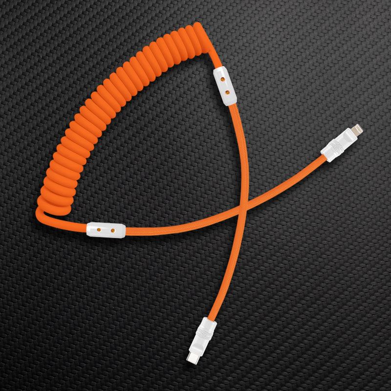 "Curly Chubby" Silicone Braided Fast Charging Cable #317 - Image 33