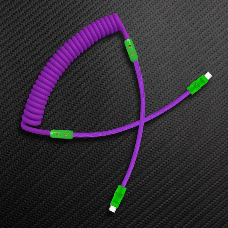 "Curly Chubby" Silicone Braided Fast Charging Cable #317 - Image 35