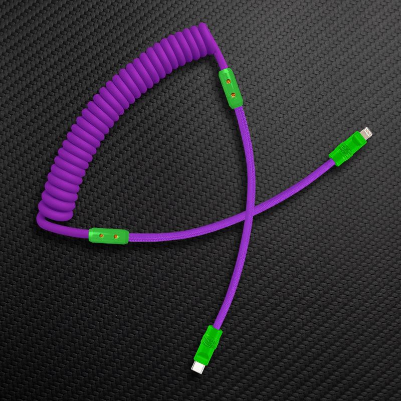 "Curly Chubby" Silicone Braided Fast Charging Cable #317 - Image 37