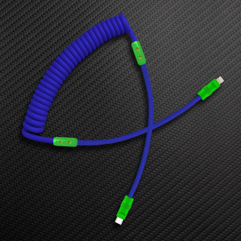 "Curly Chubby" Silicone Braided Fast Charging Cable #317 - Image 41