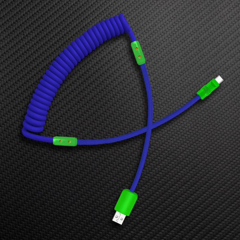 "Curly Chubby" Silicone Braided Fast Charging Cable #317 - Image 42