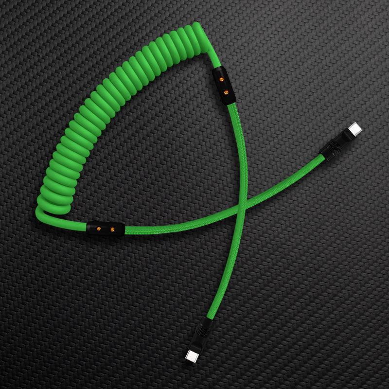 "Curly Chubby" Silicone Braided Fast Charging Cable #317 - Image 43