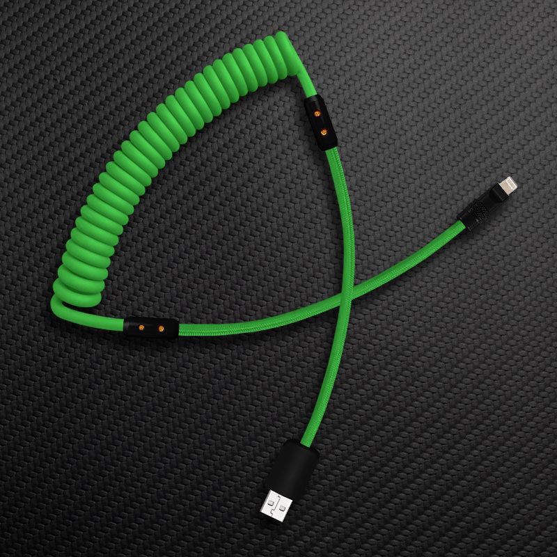 "Curly Chubby" Silicone Braided Fast Charging Cable #317 - Image 44