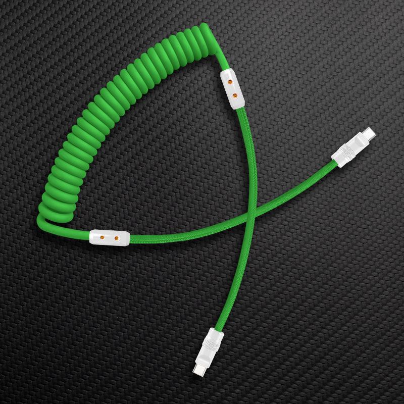 "Curly Chubby" Silicone Braided Fast Charging Cable #317 - Image 47