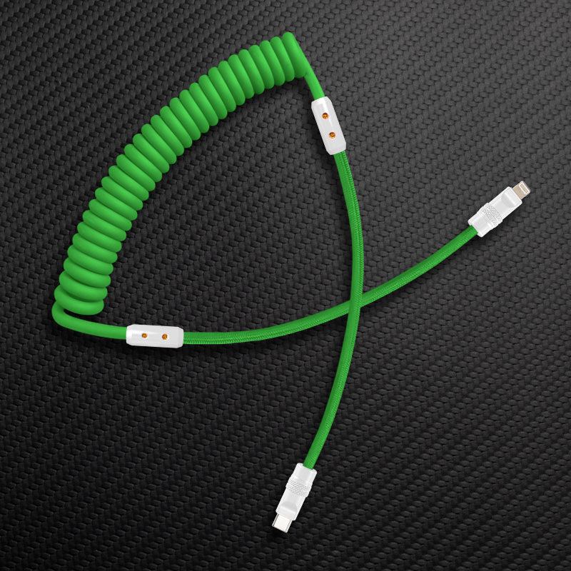 "Curly Chubby" Silicone Braided Fast Charging Cable #317 - Image 49